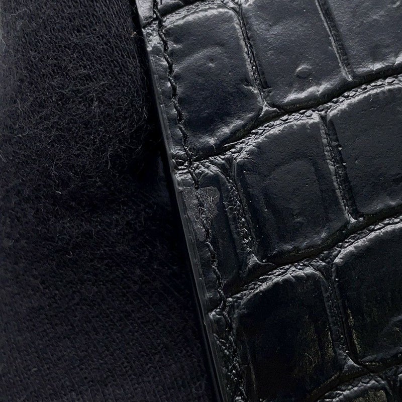 サンローランパリ 財布 タイニーカサンドラクレジットカードウォレット 型押しレザー 847958DZEDW1000 黒