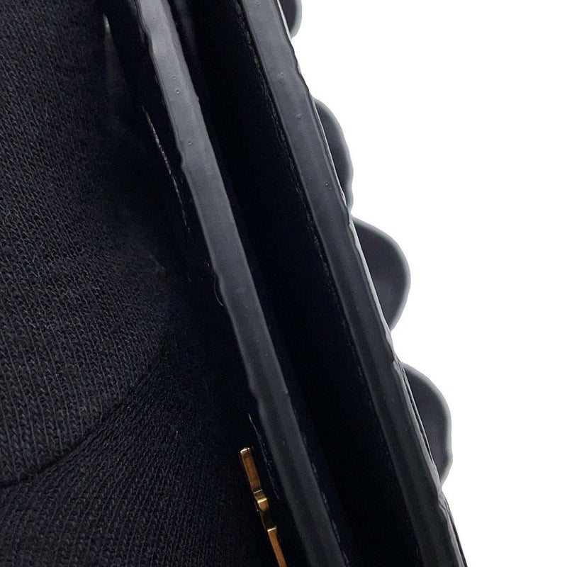 サンローランパリ 財布 タイニーカサンドラクレジットカードウォレット 型押しレザー 847958DZEDW1000 黒