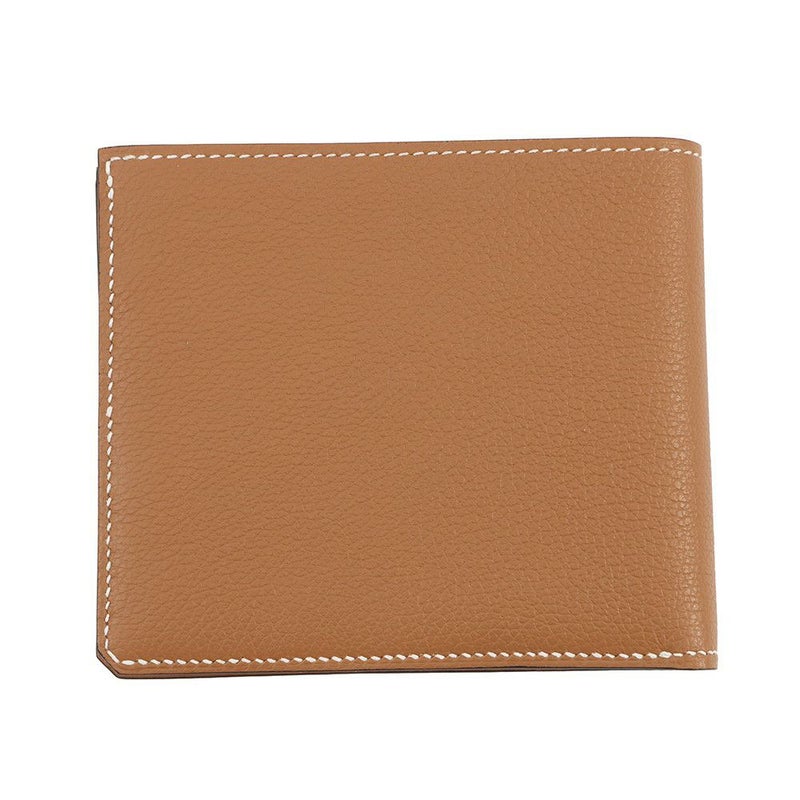 エルメス 二つ折り財布 セリエ コンパクト ゴールド/シルバー金具 エバーカラー B刻印 財布 メンズ