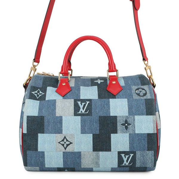 ルイヴィトン ハンドバッグ モノグラム・デニム スピーディ・バンドリエール30 M45041 LOUIS VUITTON 2wayショルダーバッグ