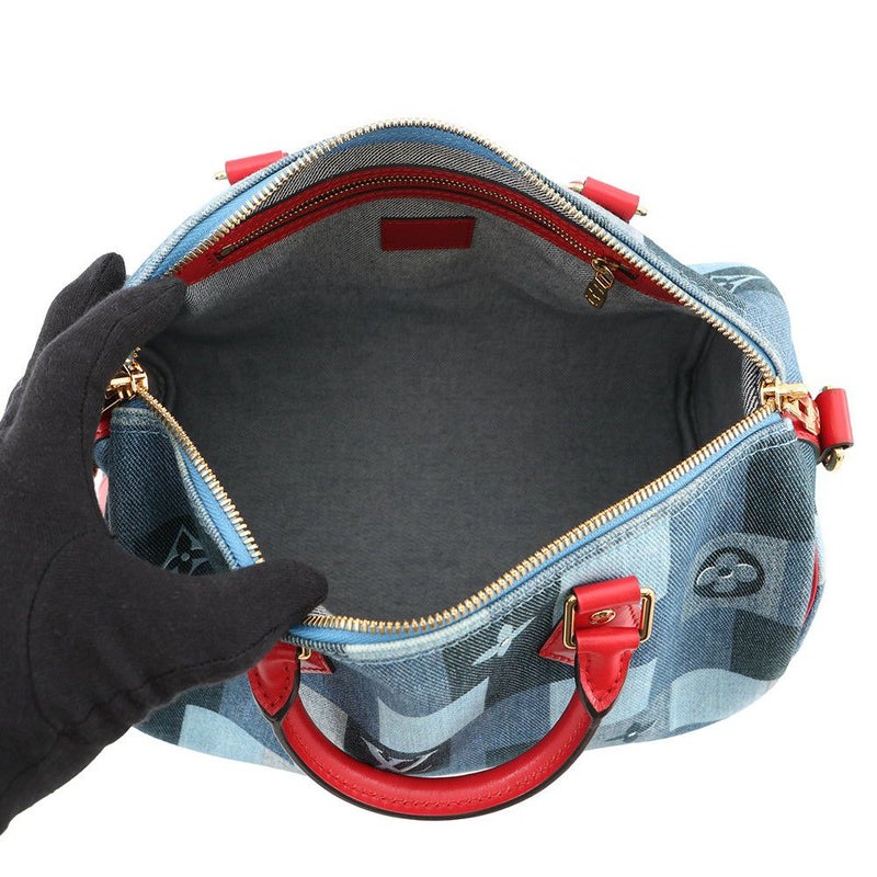 ルイヴィトン ハンドバッグ モノグラム・デニム スピーディ・バンドリエール30 M45041 LOUIS VUITTON 2wayショルダーバッグ