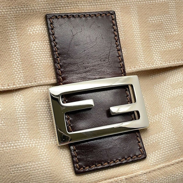 フェンディ ハンドバッグ マンマバケット ズッカ柄 キャンバス 26325 FENDI ワンショルダーバッグ