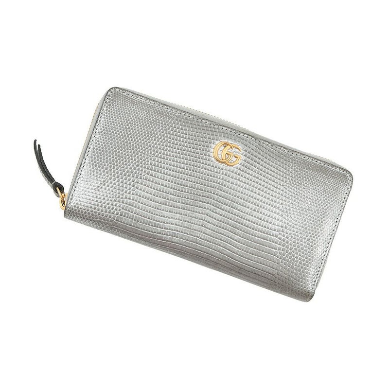 グッチ 長財布 GGプチ ラミネートリザード ダブルG ジップアラウンドウォレット 456117 GUCCI 財布 ラウンドファスナー