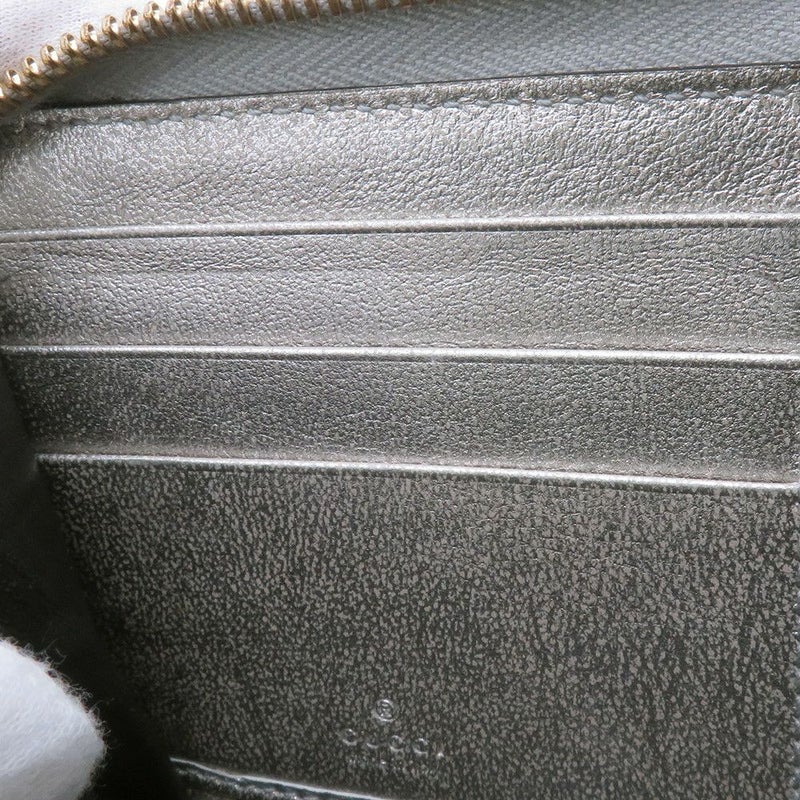 グッチ 長財布 GGプチ ラミネートリザード ダブルG ジップアラウンドウォレット 456117 GUCCI 財布 ラウンドファスナー