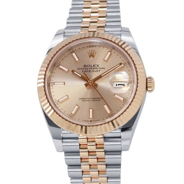 ロレックス デイトジャスト41 K18PGピンクゴールド ランダムシリアル 126331 ROLEX 腕時計 サンダスト文字盤