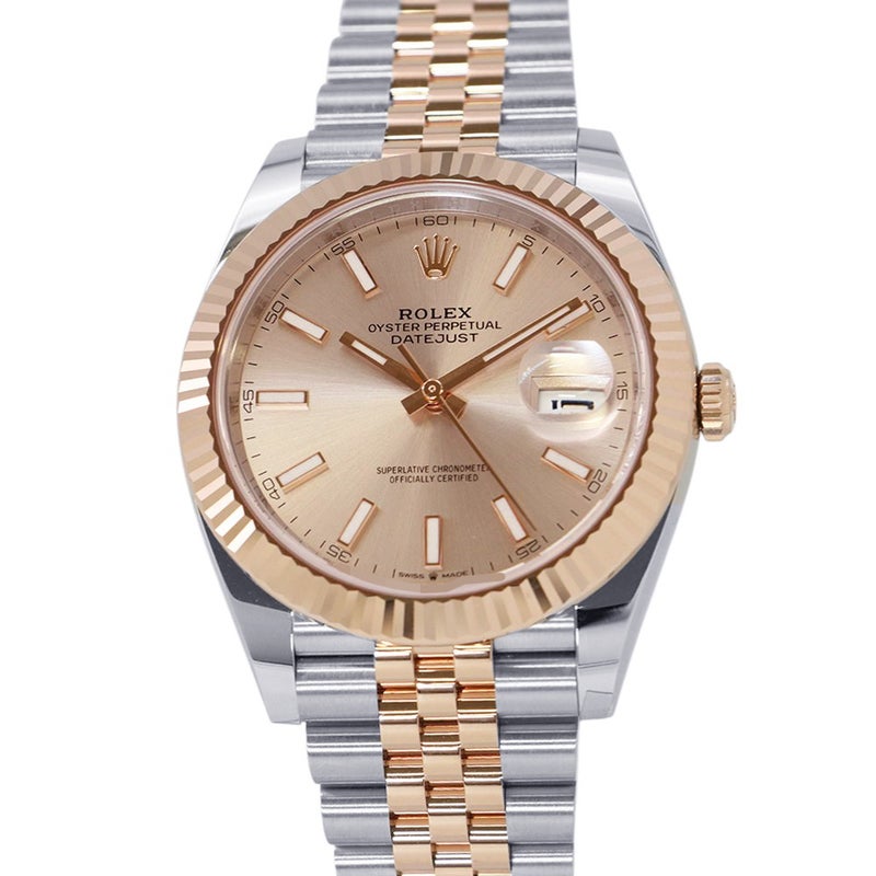 ロレックス デイトジャスト41 K18PGピンクゴールド ランダムシリアル 126331 ROLEX 腕時計 サンダスト文字盤