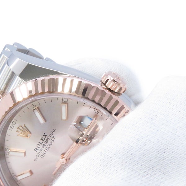 ロレックス デイトジャスト41 K18PGピンクゴールド ランダムシリアル 126331 ROLEX 腕時計 サンダスト文字盤
