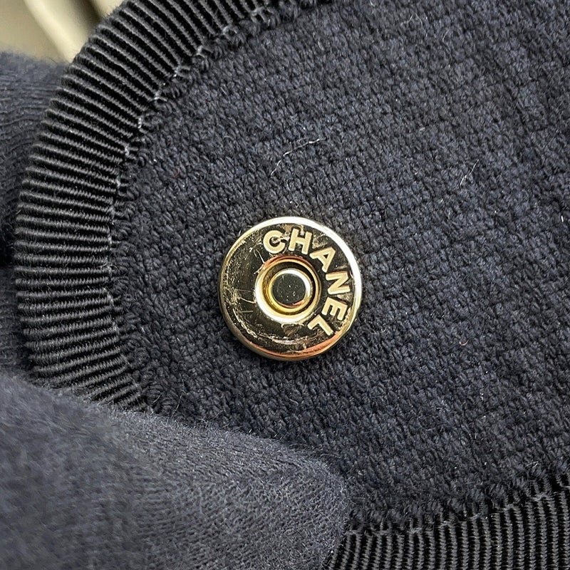 シャネル トートバッグ ドーヴィル ココマーク スモール ショッピングバッグ キャンバス AS3257 CHANEL 2way 黒