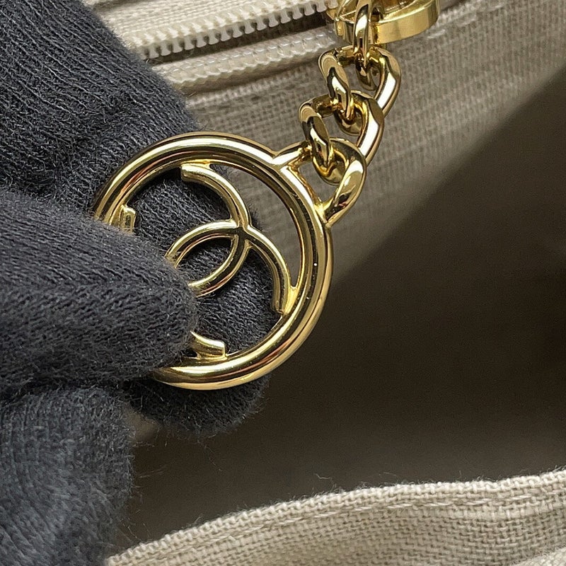 シャネル トートバッグ ドーヴィル ココマーク スモール ショッピングバッグ キャンバス AS3257 CHANEL 2way 黒