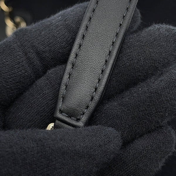 シャネル トートバッグ ドーヴィル ココマーク スモール ショッピングバッグ キャンバス AS3257 CHANEL 2way 黒