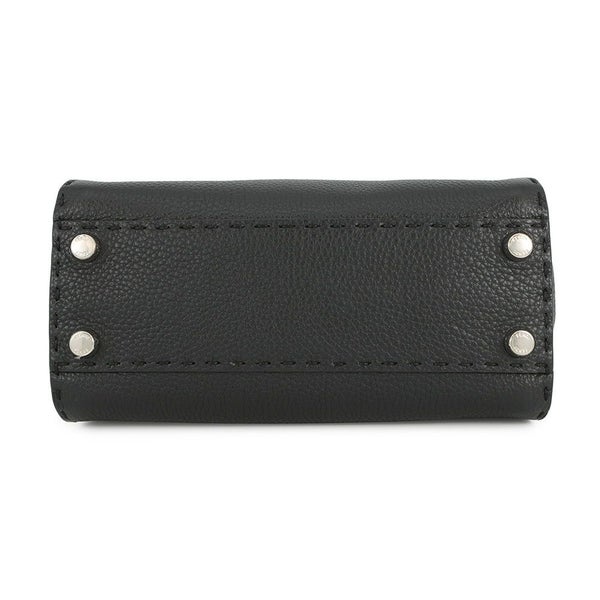 フェンディ ハンドバッグ ミニ ピーカブー セレリア レザー 8BN244 FENDI バッグ ショルダーバッグ 黒