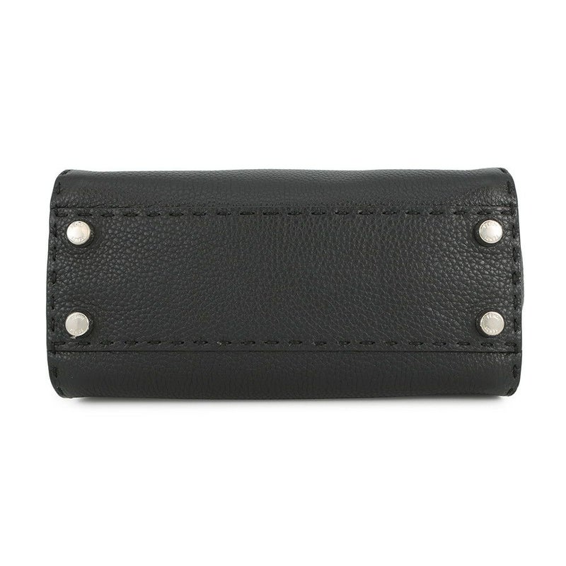 フェンディ ハンドバッグ ミニ ピーカブー セレリア レザー 8BN244 FENDI バッグ ショルダーバッグ 黒