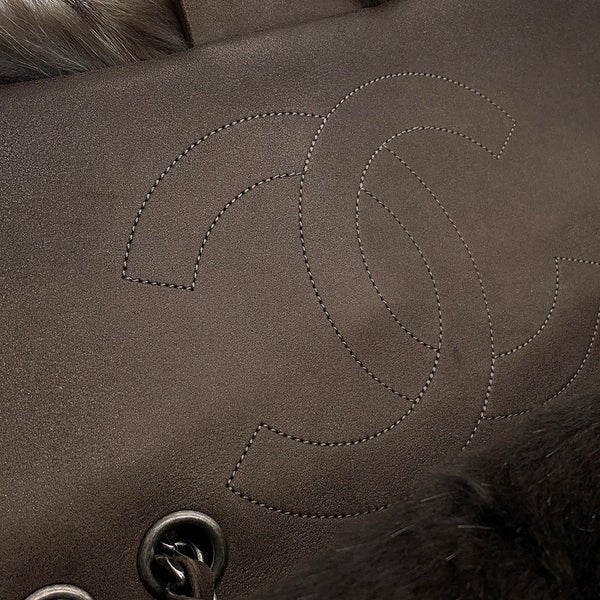 シャネル チェーンショルダーバッグ ココマーク ファー CHANEL 2ｗay