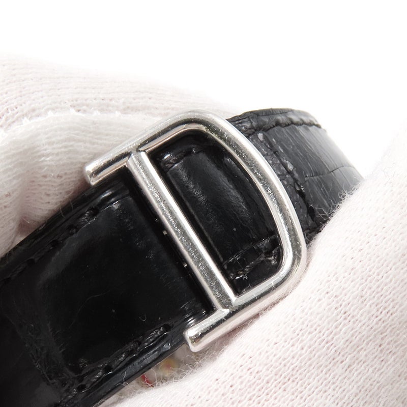 カルティエ タンク オビュ LM K18WG ホワイトゴールド ダイヤベゼル WB800551 Cartier 腕時計 シルバー文字盤