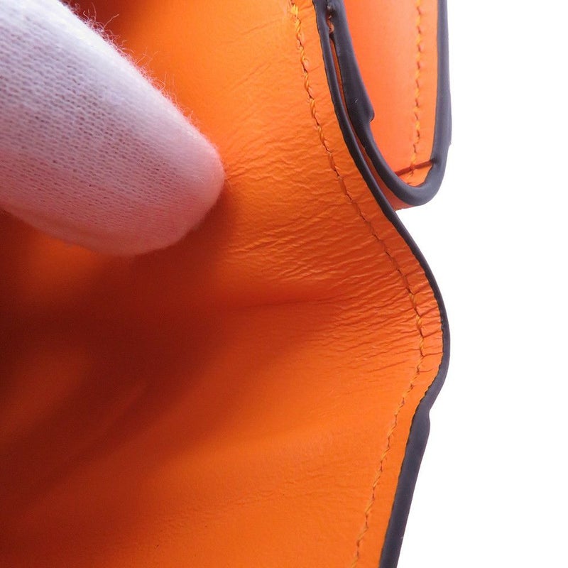 ロエベ 二つ折り財布 ノット コンパクトウォレット シャイニーナパカーフレザー CEM1NCWX01 LOEWE 財布 バイカラー 黒