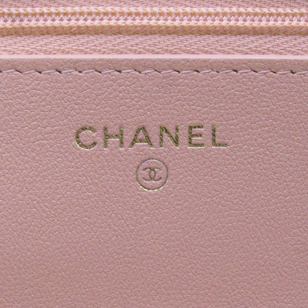 シャネル チェーンウォレット マトラッセ ココマーク ハートチェーン キャビアスキン AP3201 CHANEL