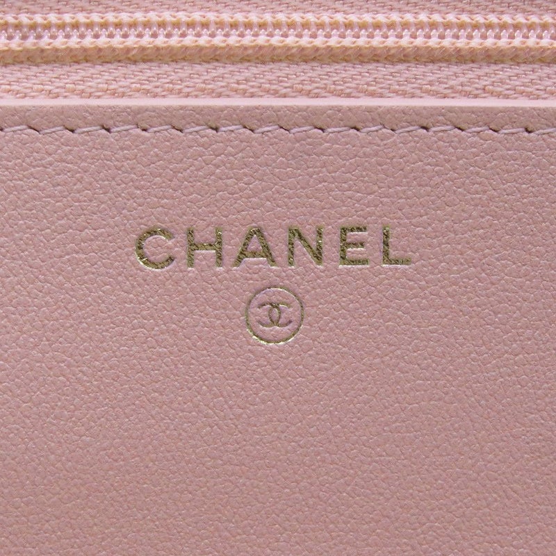 シャネル チェーンウォレット マトラッセ ココマーク ハートチェーン キャビアスキン AP3201 CHANEL