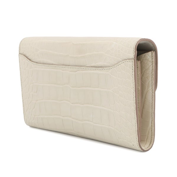 エルメス 長財布 コンスタンス トゥーゴー ロング ベトン/シルバー金具 アリゲーターマット U刻印