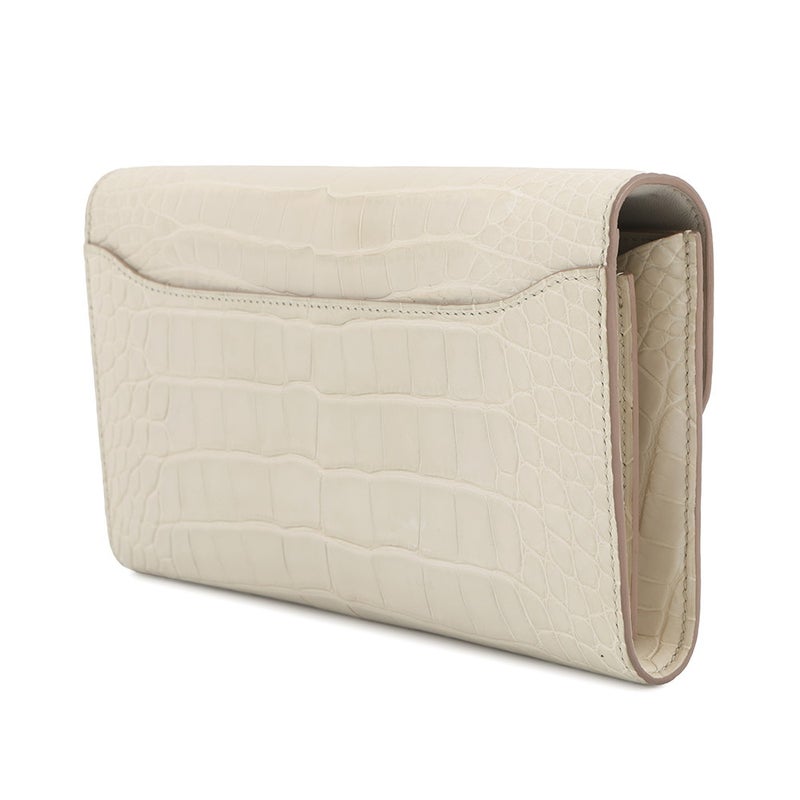 エルメス 長財布 コンスタンス トゥーゴー ロング ベトン/シルバー金具 アリゲーターマット U刻印