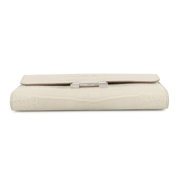 エルメス 長財布 コンスタンス トゥーゴー ロング ベトン/シルバー金具 アリゲーターマット U刻印