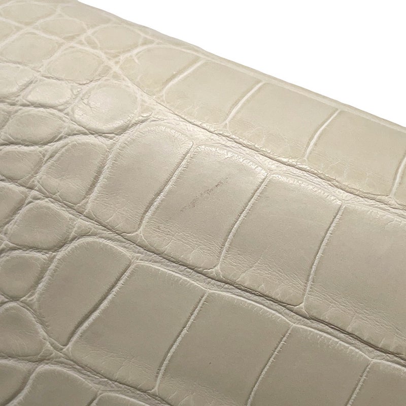 エルメス 長財布 コンスタンス トゥーゴー ロング ベトン/シルバー金具 アリゲーターマット U刻印