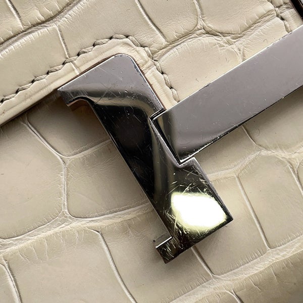 エルメス 長財布 コンスタンス トゥーゴー ロング ベトン/シルバー金具 アリゲーターマット U刻印