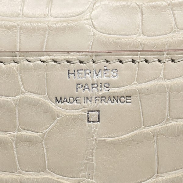 エルメス 長財布 コンスタンス トゥーゴー ロング ベトン/シルバー金具 アリゲーターマット U刻印