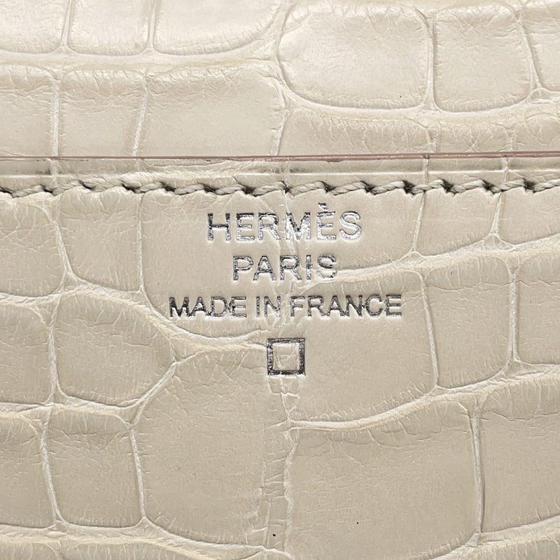 エルメス 長財布 コンスタンス トゥーゴー ロング ベトン/シルバー金具 アリゲーターマット U刻印