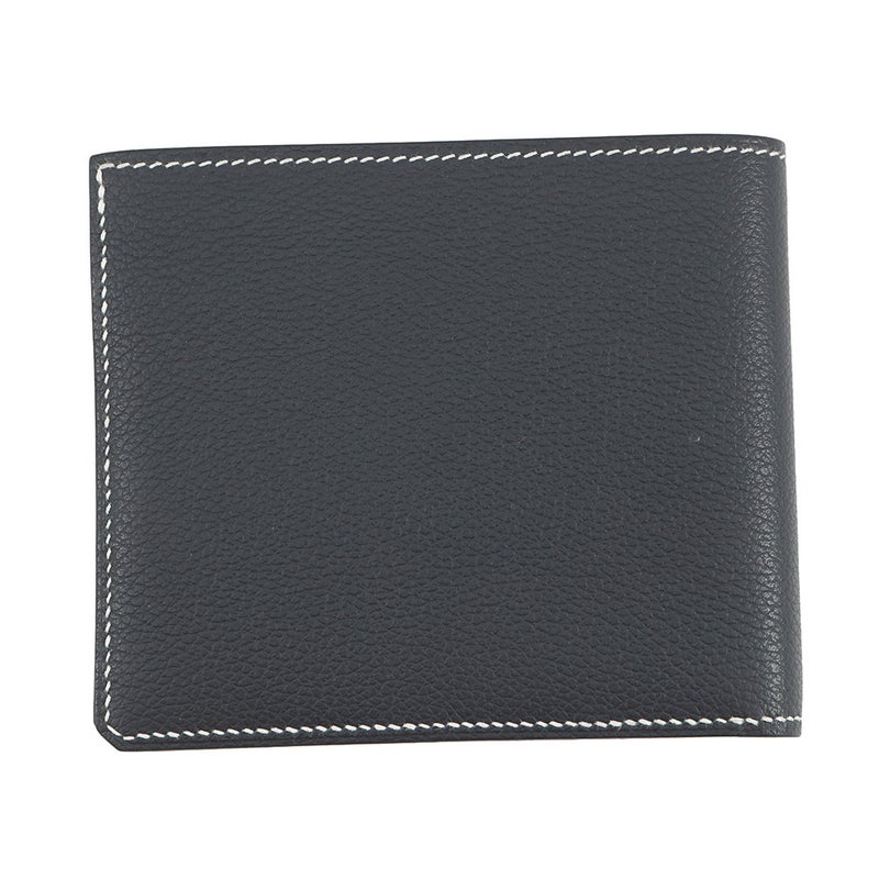 エルメス 二つ折り財布 セリエ コンパクト Sellier H グリミスティ/シルバー金具 エバーカラー W刻印