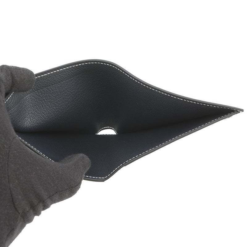 エルメス 二つ折り財布 セリエ コンパクト Sellier H グリミスティ/シルバー金具 エバーカラー W刻印