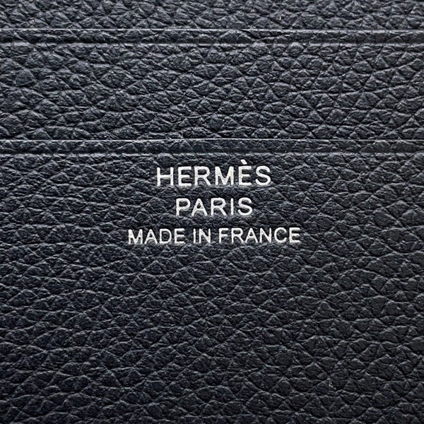 エルメス 二つ折り財布 セリエ コンパクト Sellier H グリミスティ/シルバー金具 エバーカラー W刻印