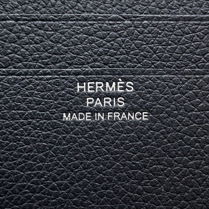 エルメス 二つ折り財布 セリエ コンパクト Sellier H グリミスティ/シルバー金具 エバーカラー W刻印