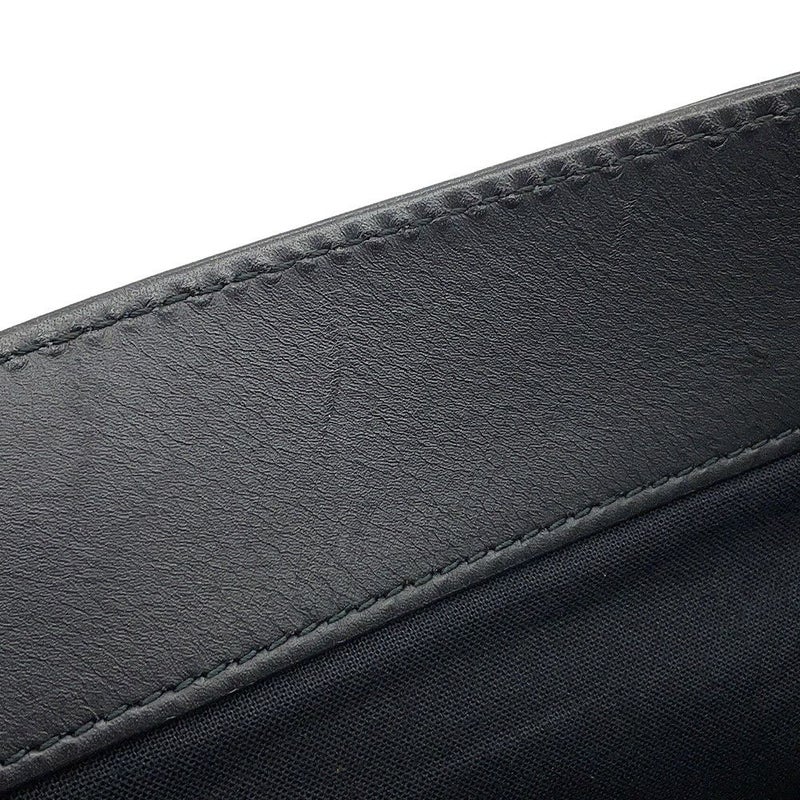 バレンシアガ トートバッグ ネイビートート レザー/キャンバス 374767 BALENCIAGA 黒 白