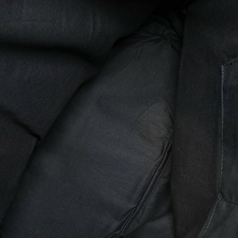 バレンシアガ トートバッグ ネイビートート レザー/キャンバス 374767 BALENCIAGA 黒 白