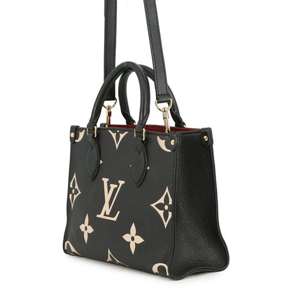 ルイヴィトン ハンドバッグ バイカラーモノグラム・アンプラント オンザゴーPM M45659 ヴィトン バッグ 2way ショルダー 黒 ブラック