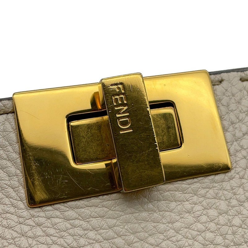 フェンディ ハンドバッグ ピーカブー アイコニックエッセンシャリー レザー 8BN302 FENDI 2wayショルダーバッグ