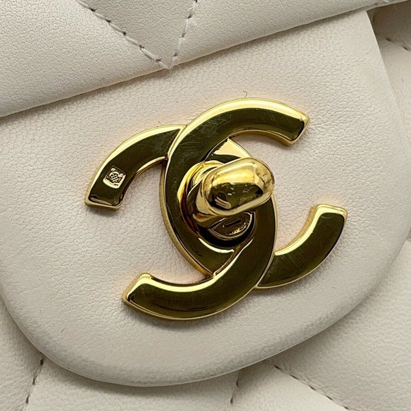 シャネル チェーンショルダーバッグ マトラッセ25 ココマーク ラムスキン ダブルチェーン A01112 CHANEL