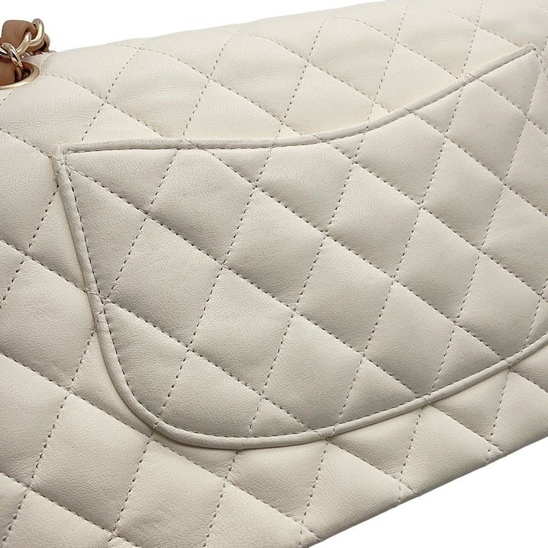 シャネル チェーンショルダーバッグ マトラッセ25 ココマーク ラムスキン ダブルチェーン A01112 CHANEL