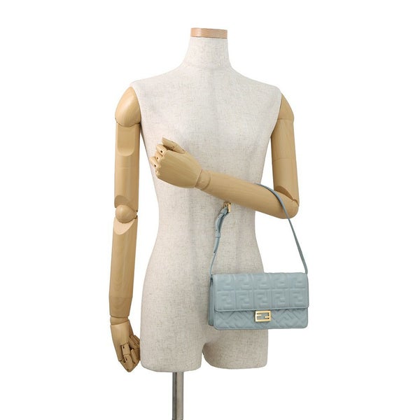 フェンディ チェーンショルダーバッグ バゲット ズッカ柄 レザー 8M0498 FENDI  ワンショルダー ウォレット 3ｗay