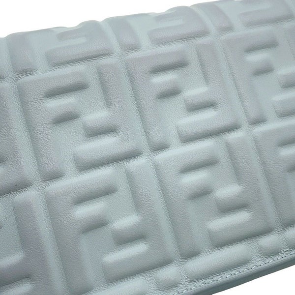 フェンディ チェーンショルダーバッグ バゲット ズッカ柄 レザー 8M0498 FENDI  ワンショルダー ウォレット 3ｗay