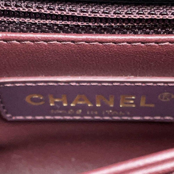 シャネル ハンドバッグ ココマーク トップハンドル ミニ フラップ キャビアスキン AS2215 CHANEL 2wayショルダー 黒