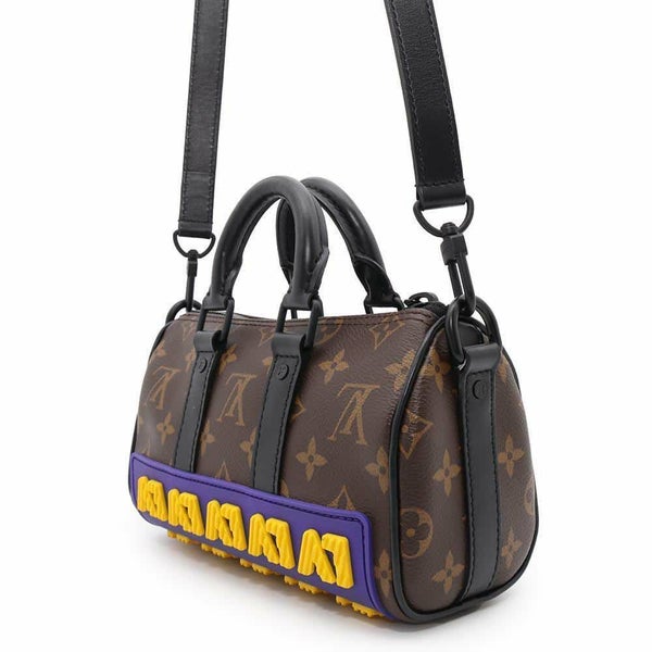 ルイヴィトン ハンドバッグ モノグラム/LVラバー キーポルXS M45788 LOUIS VUITTON 黒 ブラック