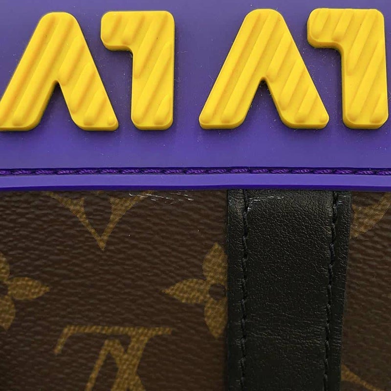 ルイヴィトン ハンドバッグ モノグラム/LVラバー キーポルXS M45788 LOUIS VUITTON 黒 ブラック