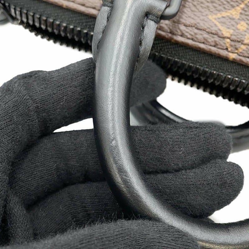 ルイヴィトン ハンドバッグ モノグラム/LVラバー キーポルXS M45788 LOUIS VUITTON 黒 ブラック