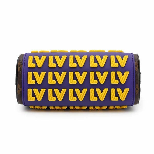 ルイヴィトン ハンドバッグ モノグラム/LVラバー キーポルXS M45788 LOUIS VUITTON 黒 ブラック