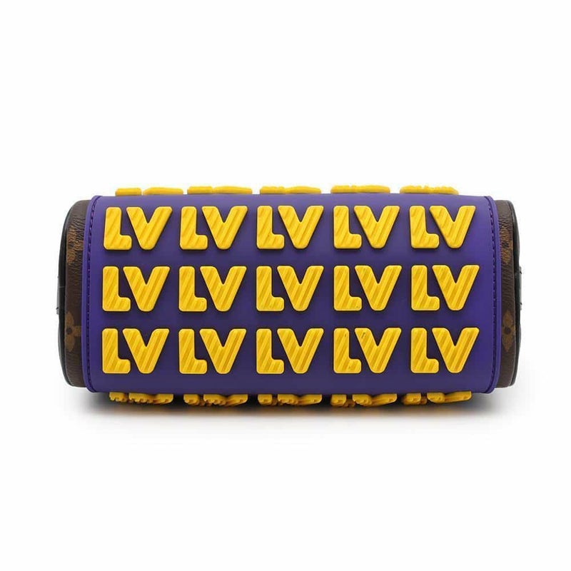 ルイヴィトン ハンドバッグ モノグラム/LVラバー キーポルXS M45788 LOUIS VUITTON 黒 ブラック