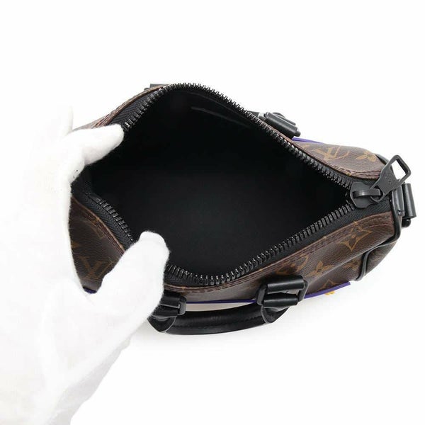 ルイヴィトン ハンドバッグ モノグラム/LVラバー キーポルXS M45788 LOUIS VUITTON 黒 ブラック