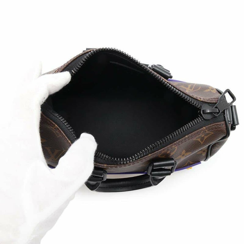 ルイヴィトン ハンドバッグ モノグラム/LVラバー キーポルXS M45788 LOUIS VUITTON 黒 ブラック