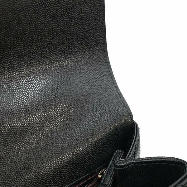 シャネル ハンドバッグ マトラッセ ココマーク ハンドル フラップ キャビアスキン A92991 2way 黒