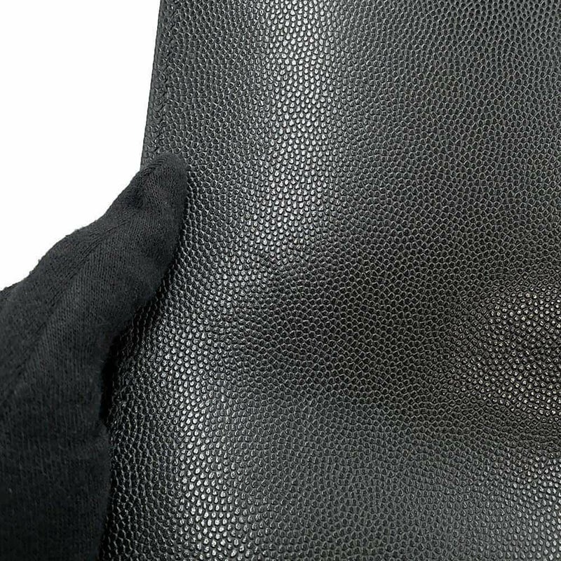 シャネル ハンドバッグ マトラッセ ココマーク ハンドル フラップ キャビアスキン A92991 2way 黒